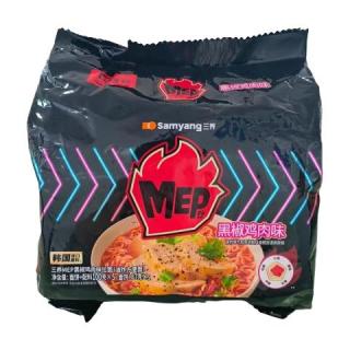 三养 黑椒鸡肉味 方便面  黑椒鸡肉味80gx5 包装 80G