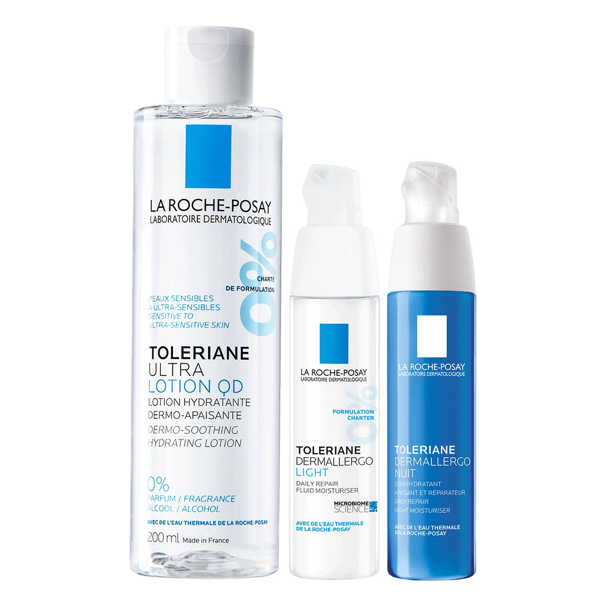 LA ROCHE-POSAY理肤泉 敏感肌日夜修护水乳套装补水保湿护肤清爽滋润乳液
