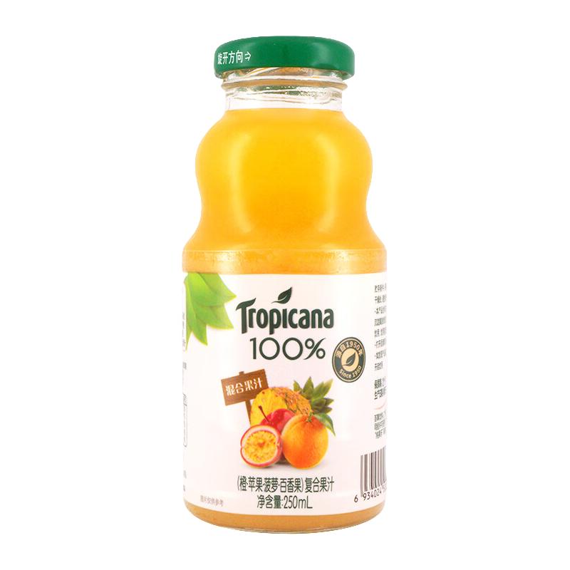 Tropicana 纯果乐 100%果汁 250ml*24瓶 混合口味整箱装