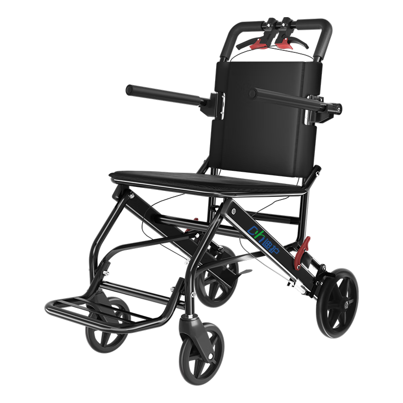 迪护手动轮椅折叠老人轻便旅行手推车可折叠便携式可上飞机老年人家用