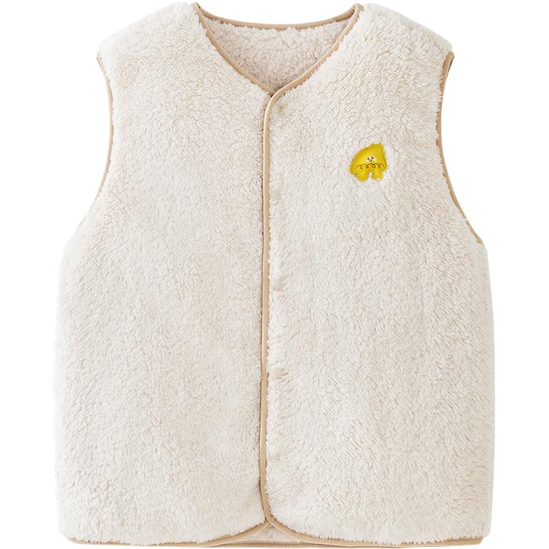 【抗静电】迷你巴拉儿童保暖马甲男女童宝宝秋冬双面珊瑚绒背心