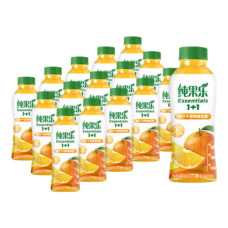  pepsi/百事 多种维生素 橙汁饮料  橙+维生素 380ml*15瓶 瓶装 380