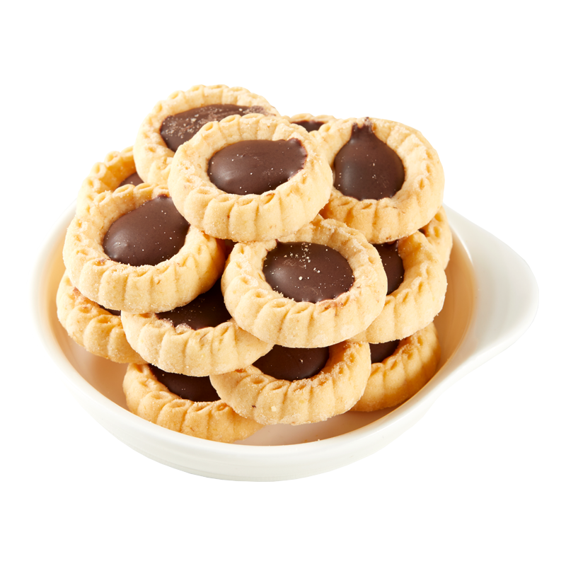 BOURBON 波路梦 巧克力味蛋塔曲奇5条