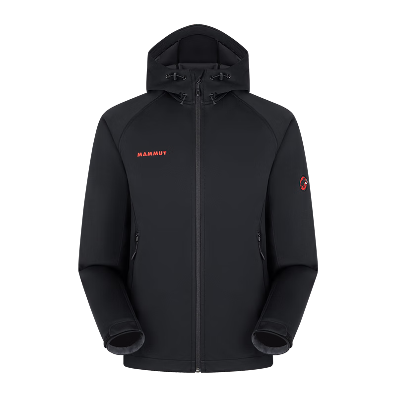 猛犸象（MAMMUT）【红标】Clion 男女同款防风耐磨连帽夹克外套软壳衣