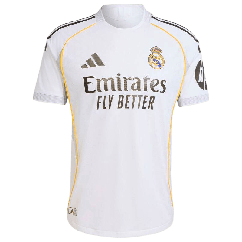 adidas皇家马德里球员版主场足球短袖球衣男夏季新款阿迪达斯官方