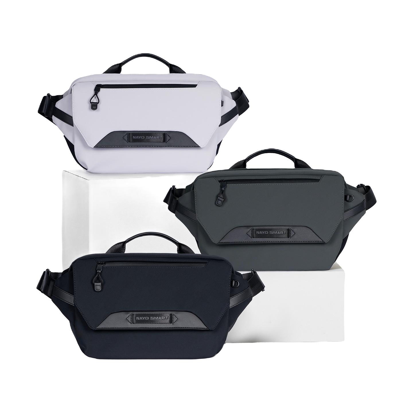 nayo smart斜挎包单肩背包男士通勤运动骑行多功能高级感HermanH3