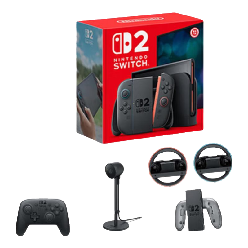  任天堂 Nintendo NS Switch2 港版游戏主机 NS二代家用游戏机 港版 Switch2主机 普通版+全家桶