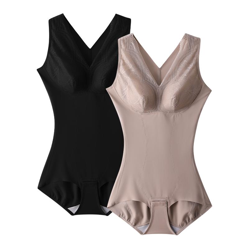 塑身连体衣收腹束腰收小肚子产后塑形美体蚕丝秋冬加绒保暖瘦身衣