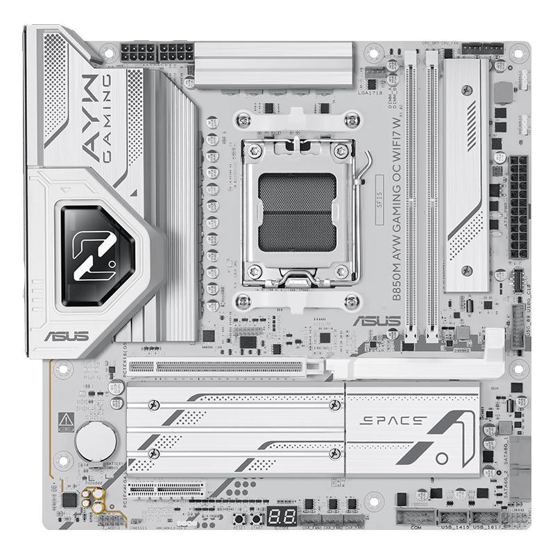 华硕B850M AYW GAMING OC WIFI7 W 哎呦喂主板 CPU 9700X/9800X3D/9600X(AMD B850/socket AM5) 