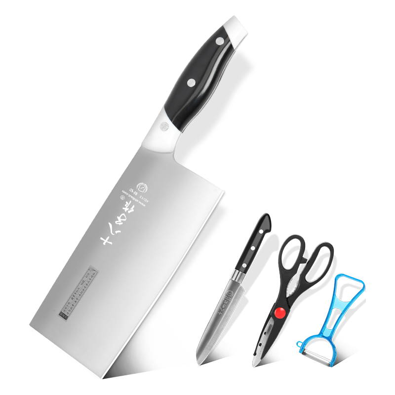 十八子作 SC-043 锋悦菜刀(马氏体不锈钢、18.5cm、原色/黑白色)