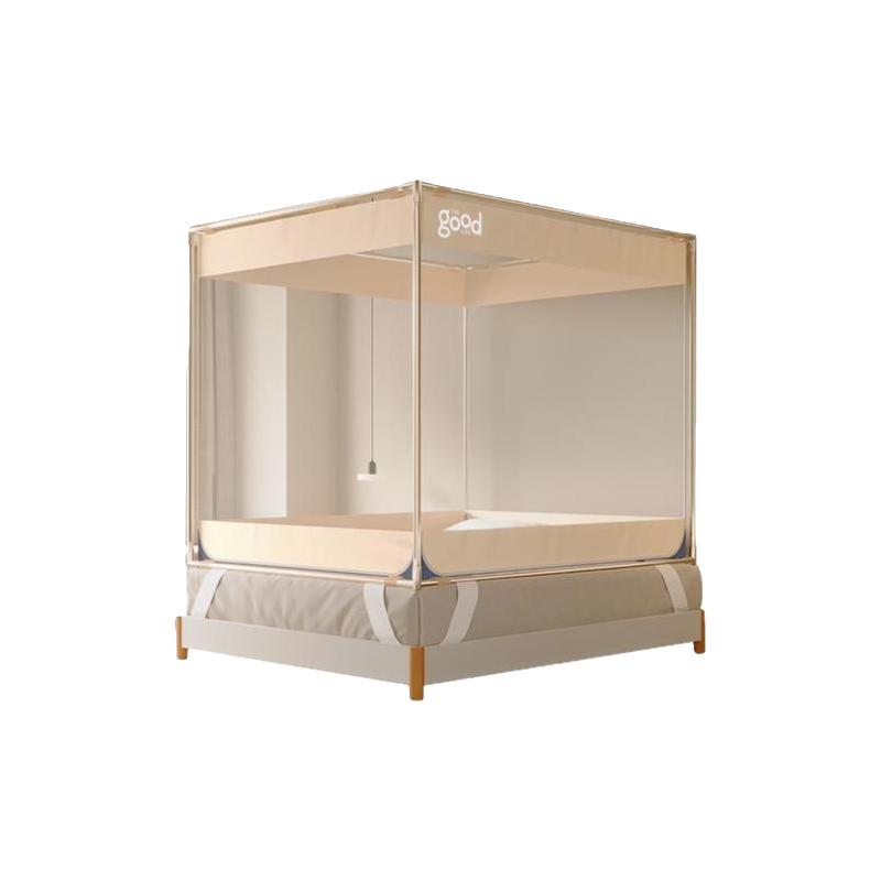 2024蚊帐家用卧室免安装蒙古包儿童婴儿防止掉床支架防摔全底