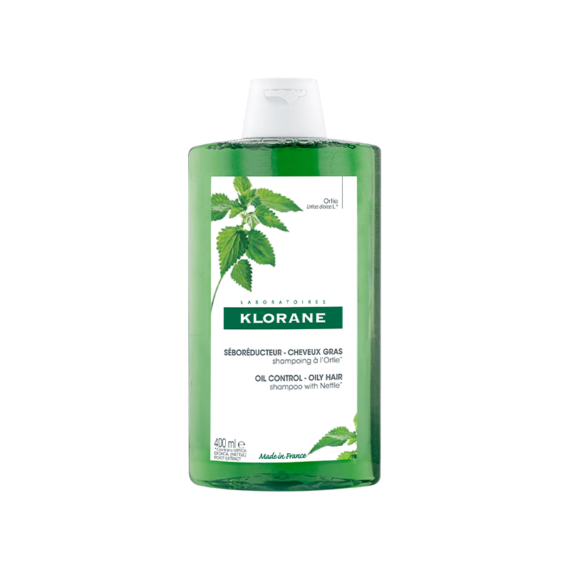 康如（KLORANE）荨麻头皮控油洗发水400ml（发根丰盈蓬松 法国）