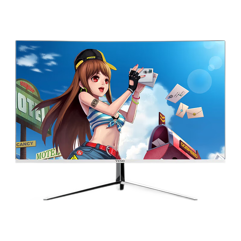 亚胜诺（YSNO）显示器电脑27英寸 高清电影屏幕 办公显示屏便携 电竞游戏屏 节能液晶屏2K   27英寸2k100hz曲面白色