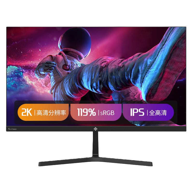 SOYO 梅捷 S-2756QJ 27英寸 IPS技术 显示器（2560×1440、75Hz、119%sRGB）