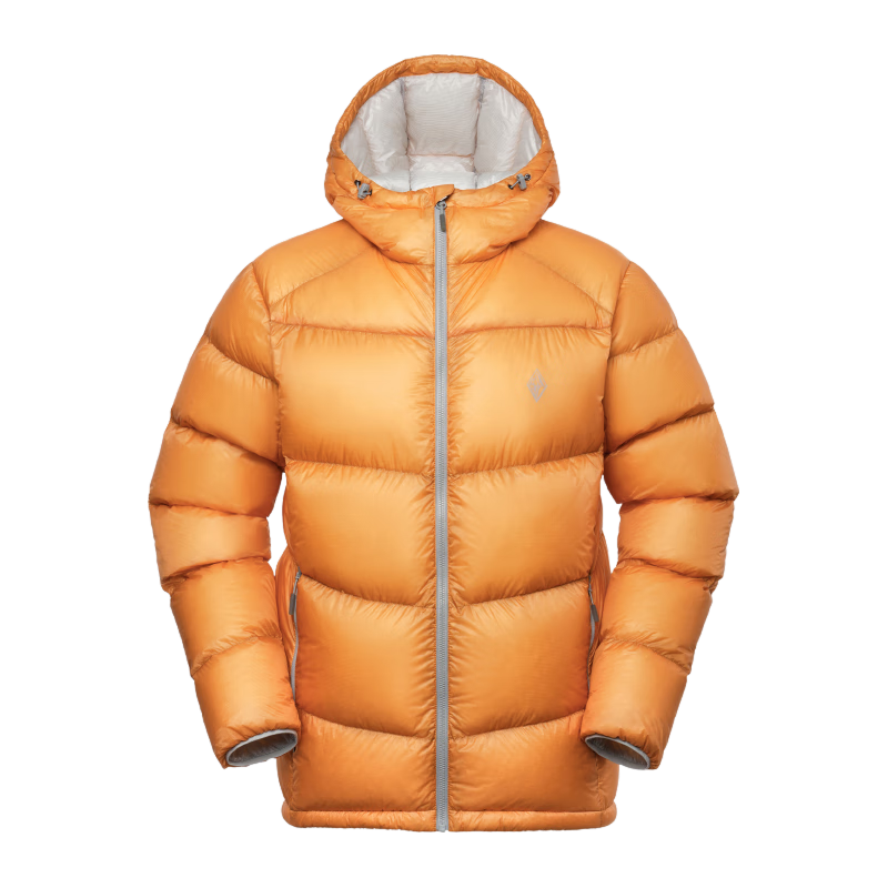 黑冰24冬季户外登山徒步轻量男款羽绒服  900蓬鹅绒连帽羽绒服 黑色 S