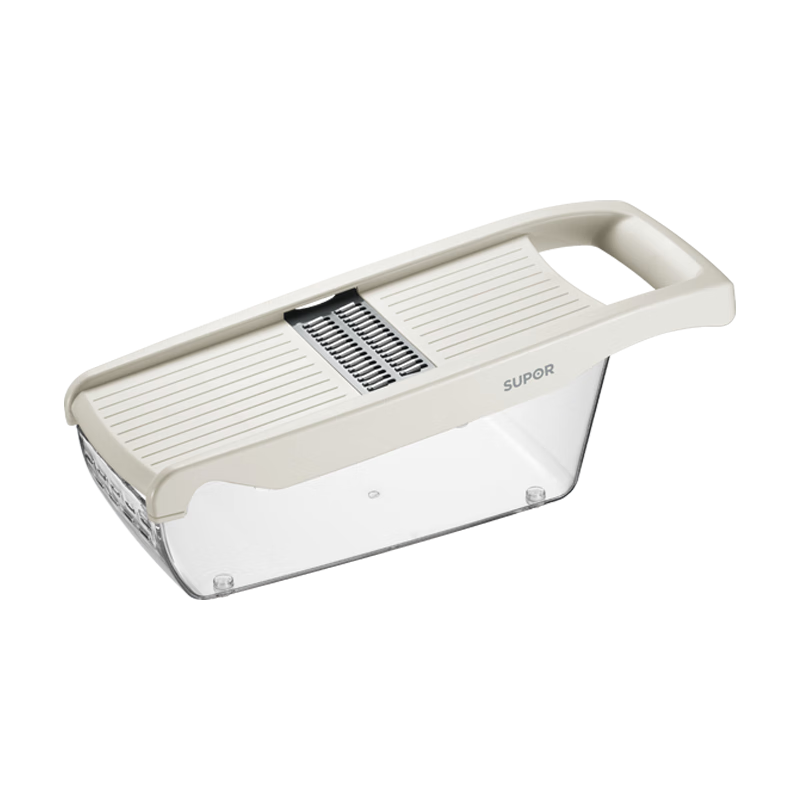 SUPOR 苏泊尔 切菜器刨丝器切片器土豆丝胡萝卜蔬菜切丝护手多功能切菜沥水 六合一多功能KGF32AC10