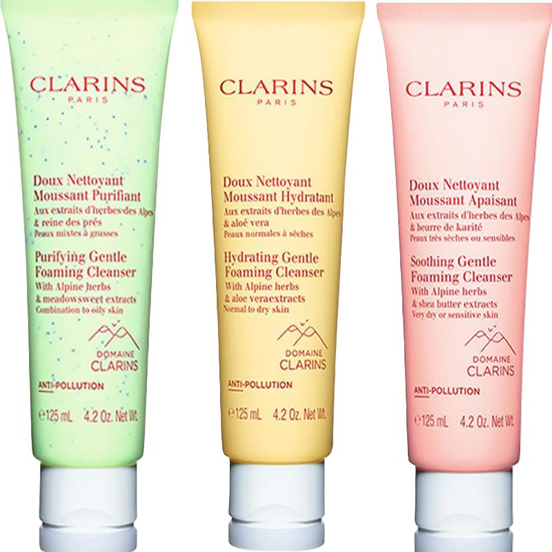 CLARINS 娇韵诗 棉花籽温和泡沫舒缓均衡洗面奶洁面乳洁面霜125ml