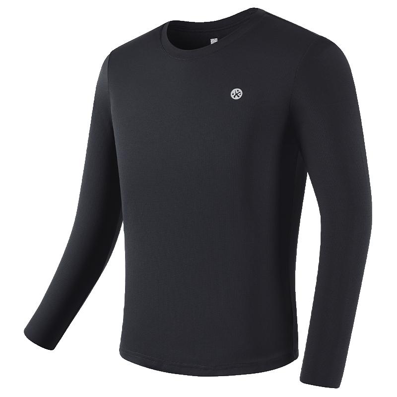 必迈（bmai）秋冬跑步运动长袖健身训练户外骑行训练男速干保暖打底衫高弹修身