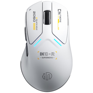英菲克 IN10R无线游戏鼠标有线蓝牙三模PAW3395中小手非对称电竞办公8K轻量化