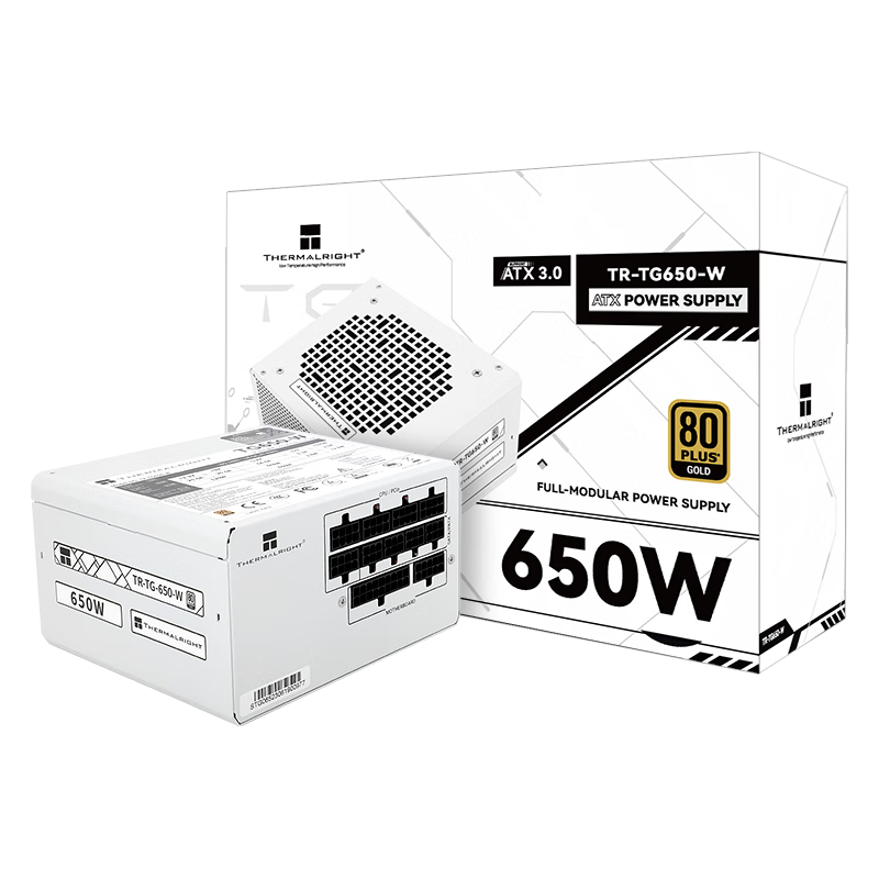 Thermalright 利民 TR-TG650-W 金牌（90%）全模组ATX电源 650W