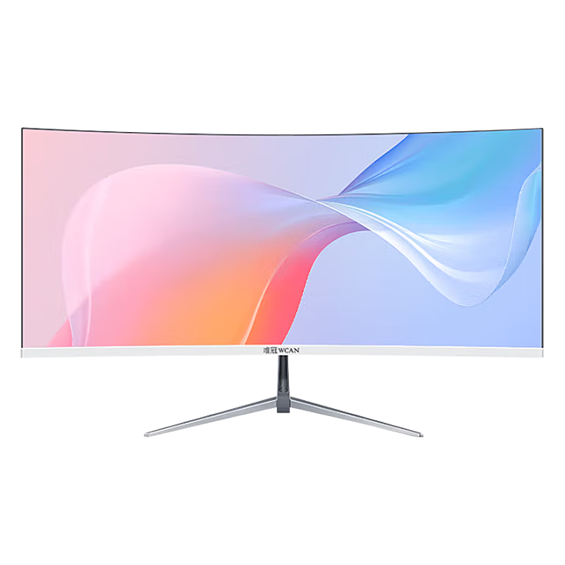 唯冠34英寸带鱼屏4K IPS屏电脑显示器 监控电竞游戏办公便携屏游戏液晶显示屏高清超清 34英寸4K带鱼屏100hz曲白