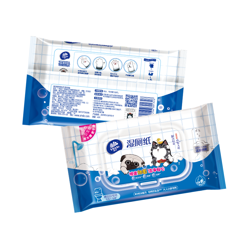  Vinda/维达 擦走细菌 湿厕纸