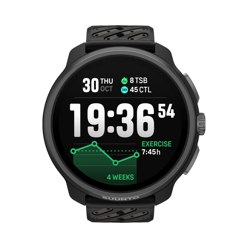 颂拓（SUUNTO）RACE 2户外训练旗舰腕表 越野铁三心率血氧运动智能手表 玄武黑