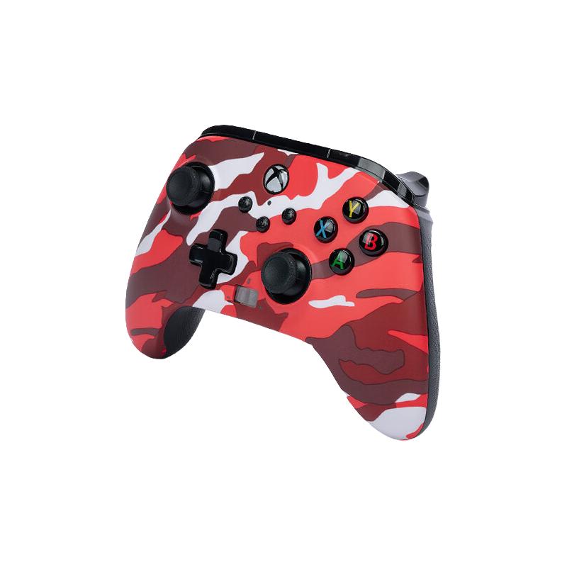 PowerA 微软官方授权游戏手柄 Xbox手柄 红色迷彩 可编程背键