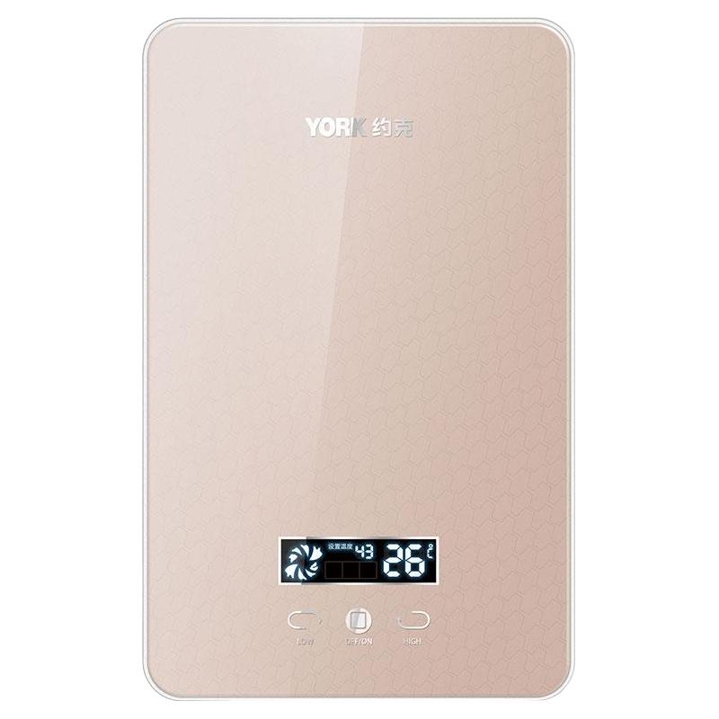 约克（YORK）即热式电热水器YK-DJ3家用淋浴小型免储水智能恒温
