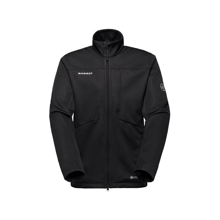 猛犸象（MAMMUT）男士软壳衣 Ultimate VIII SO 多功能夹克耐用舒适全拉链外套 black S