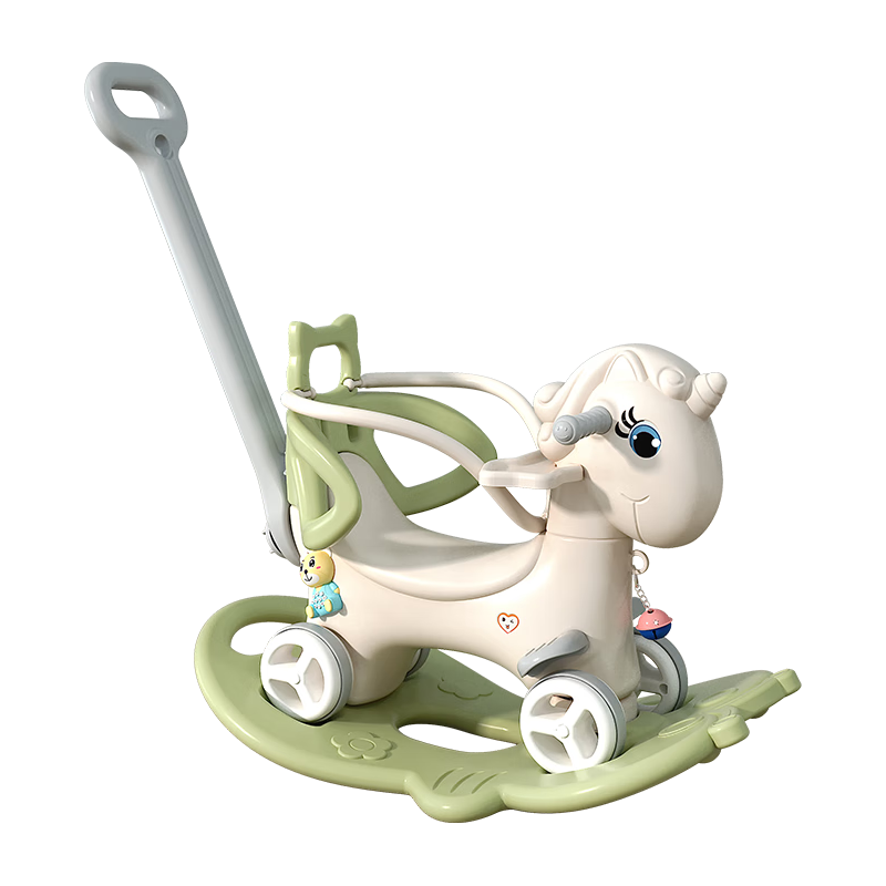 幼贝臣 摇摇马木马