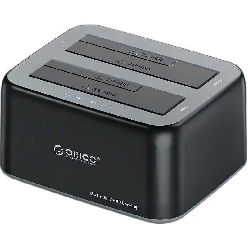 奥睿科（ORICO）移动硬盘盒底座2.5/3.5英寸SATA机械固态通用Type-C3.2台式笔记本ssd外置硬盘盒子-6829C3