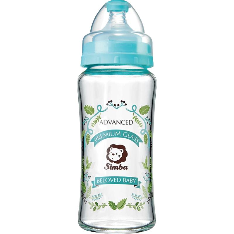 Simba 小狮王辛巴 罗曼晶钻 宽口径玻璃奶瓶 180ml