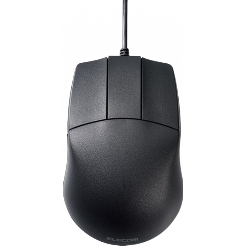 ELECOM 宜丽客 M-CAD01UBBK 有线鼠标 1200DPI 黑色