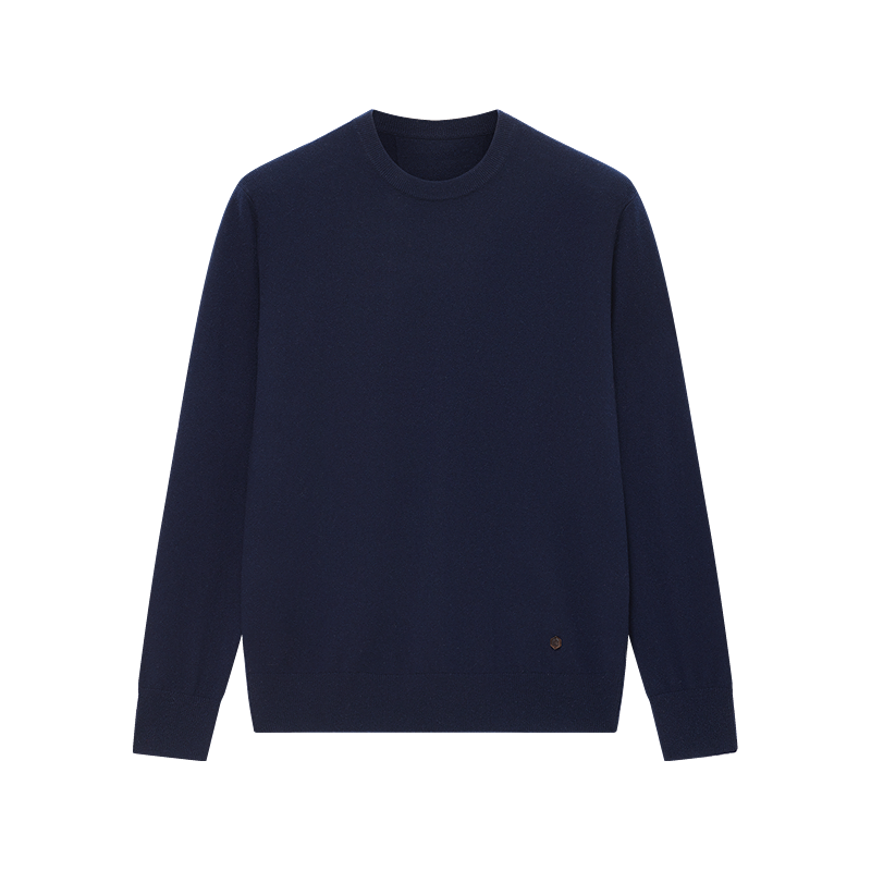 鄂尔多斯 鄂尔多斯1980 秋冬纯羊绒圆领基础款男羊绒衫套衫