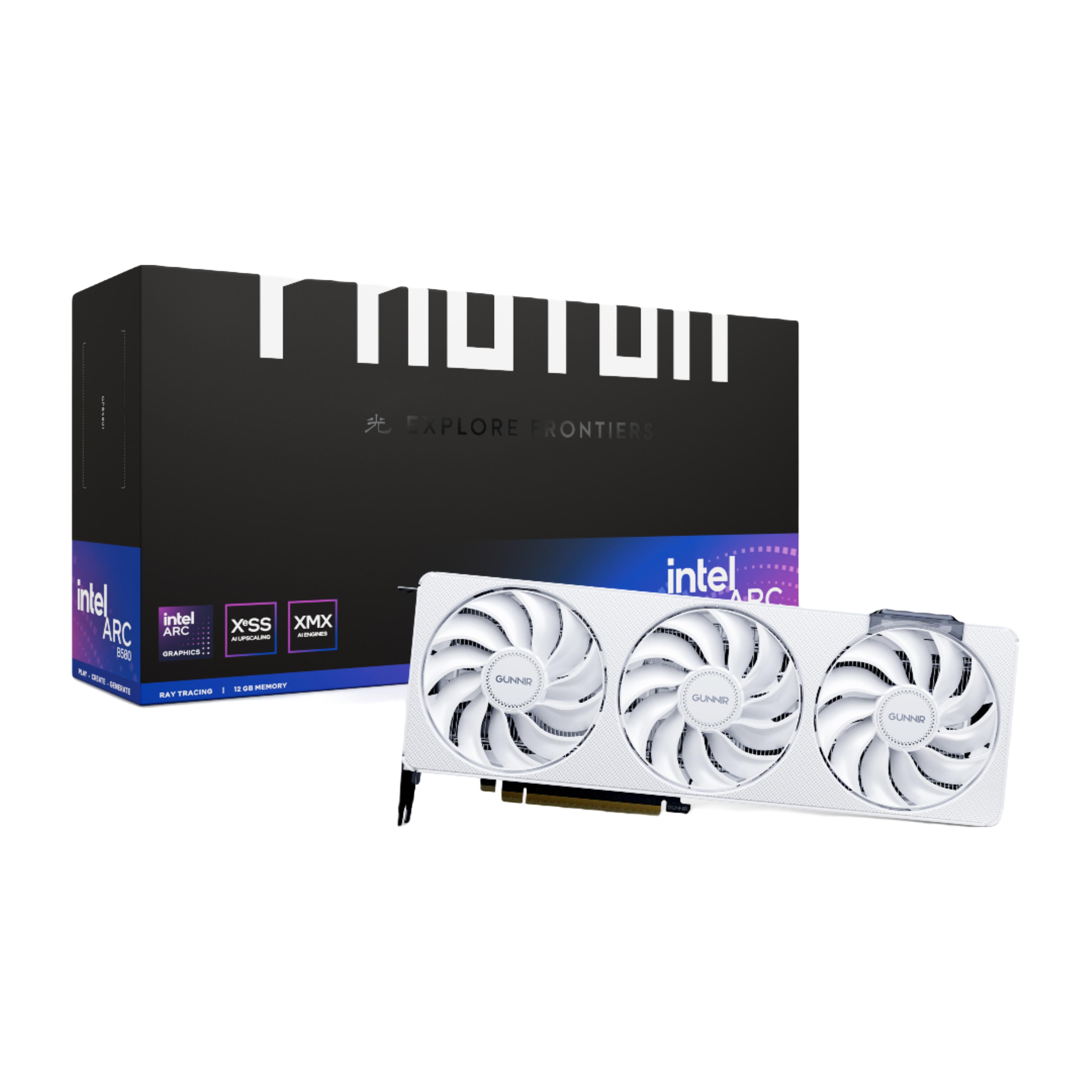 蓝戟Intel B580 Photon 12G OC 2850Mhz GDDR6游戏电脑台式显卡