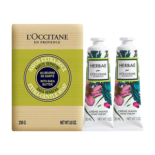  L'OCCITANE/欧舒丹 法国 香皂手霜套装  250g+30ml 马鞭草