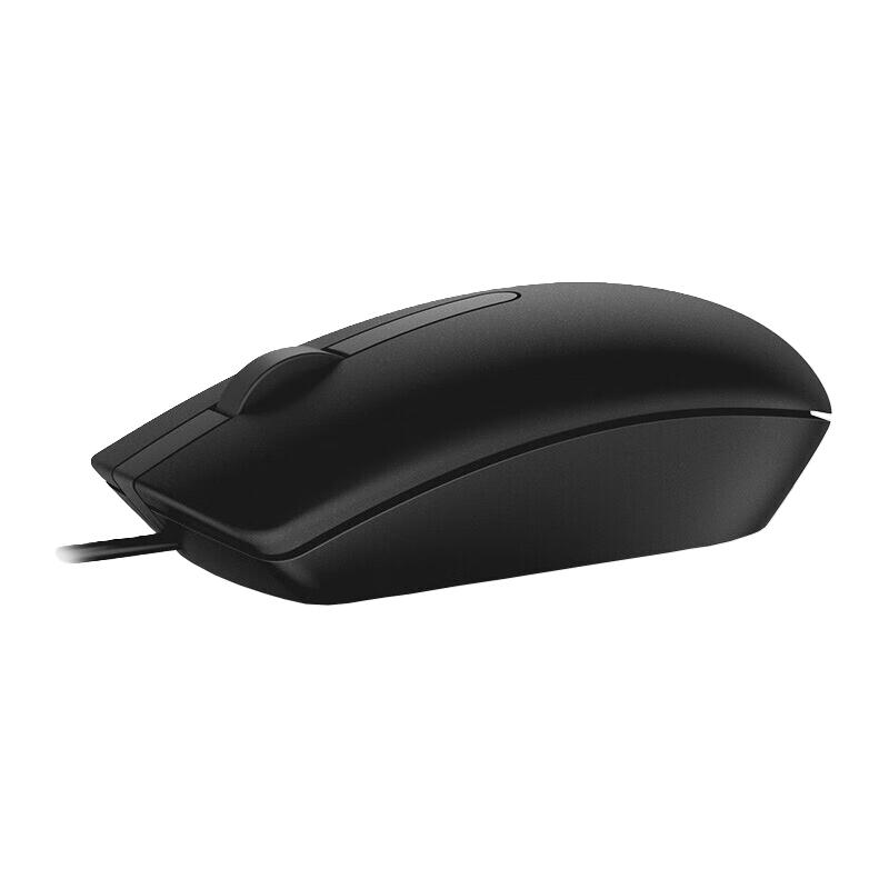 DELL 戴尔 MS116 有线鼠标 1000DPI 黑色+鼠标垫