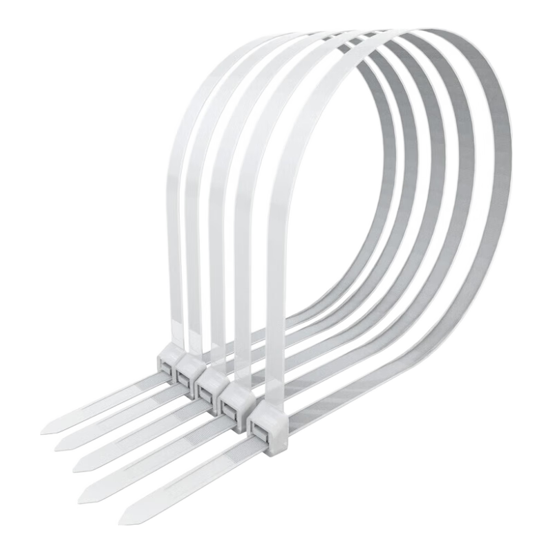 卡夫威尔自锁式尼龙扎带 电脑主机装机园艺 理线束线捆绑 扎带固定收紧器 白色【2.5X100mm】100支OT3057