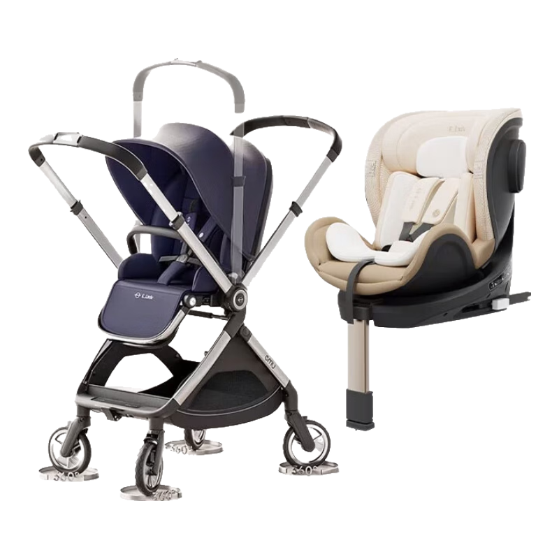 逸乐途婴儿车0-3岁高景观遛娃车EMUpro