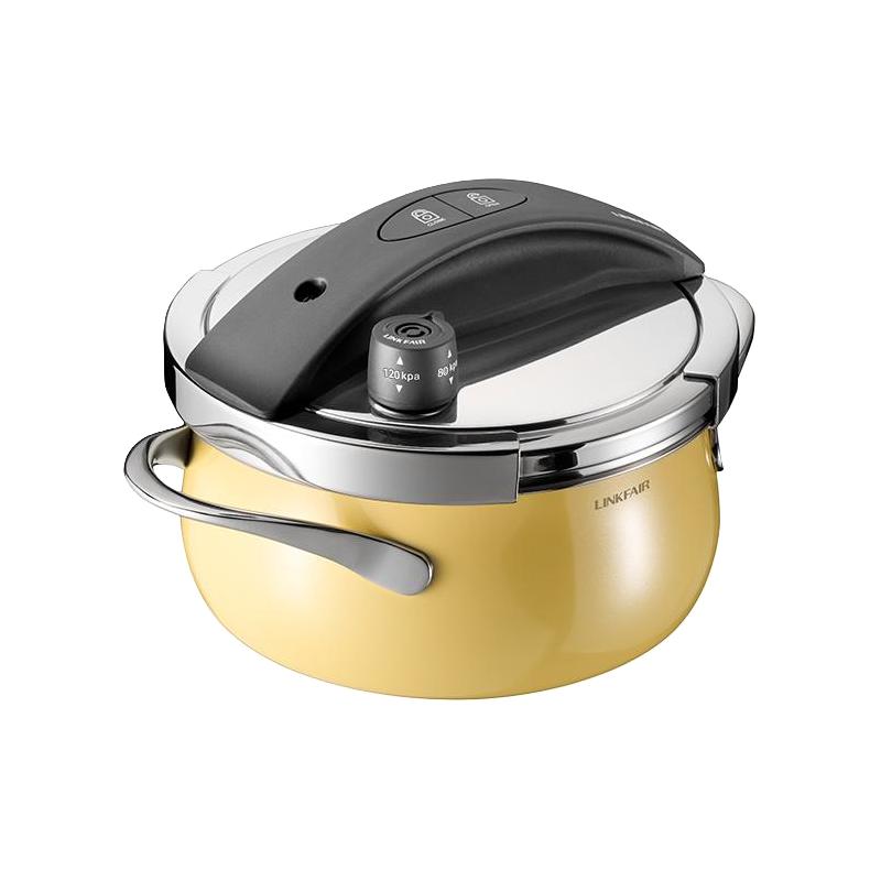 凌丰高压锅小容量压力锅304不锈钢小型家用燃气电磁炉通用
