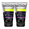 L'OREAL PARIS 巴黎歐萊雅 男士控油炭爽抗黑頭潔面膏50ml*2