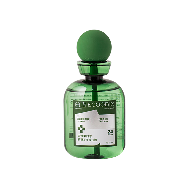  ecoobix/白惜 抗糖 漱口水  茉莉龙井 410ml