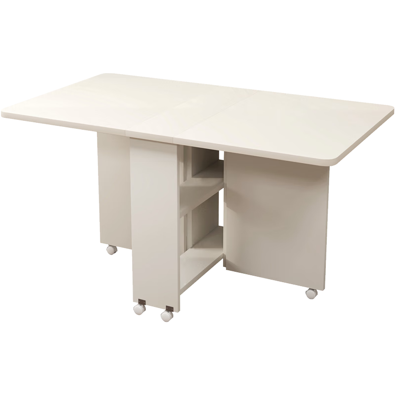 凡社折叠桌餐桌 吃饭小桌子折叠餐桌家用4-6人 便携小户型可折叠餐桌