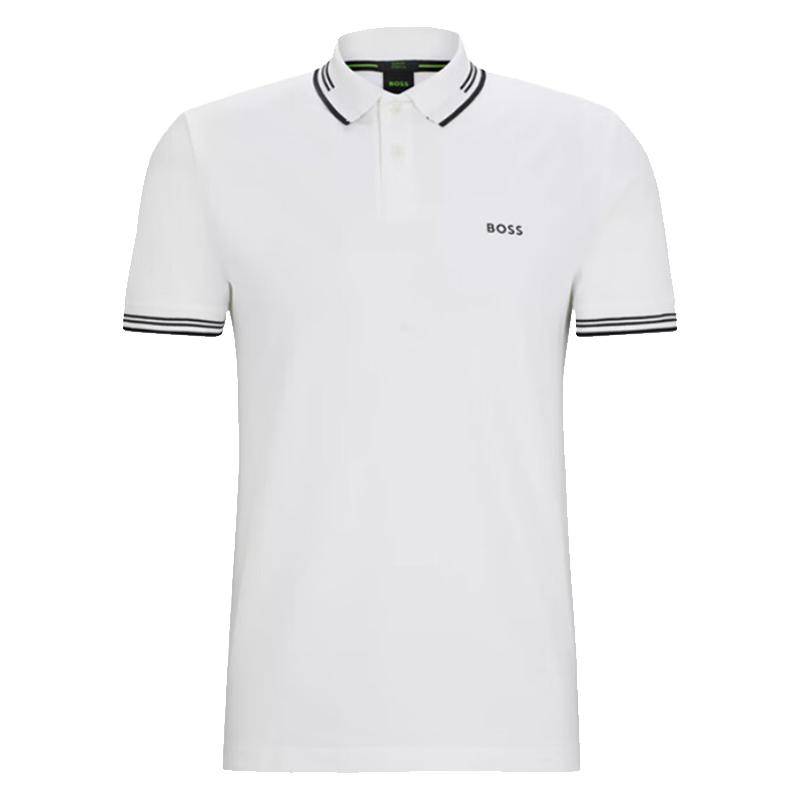 HUGO BOSS 雨果博斯 Logo条纹印花短袖Polo衫