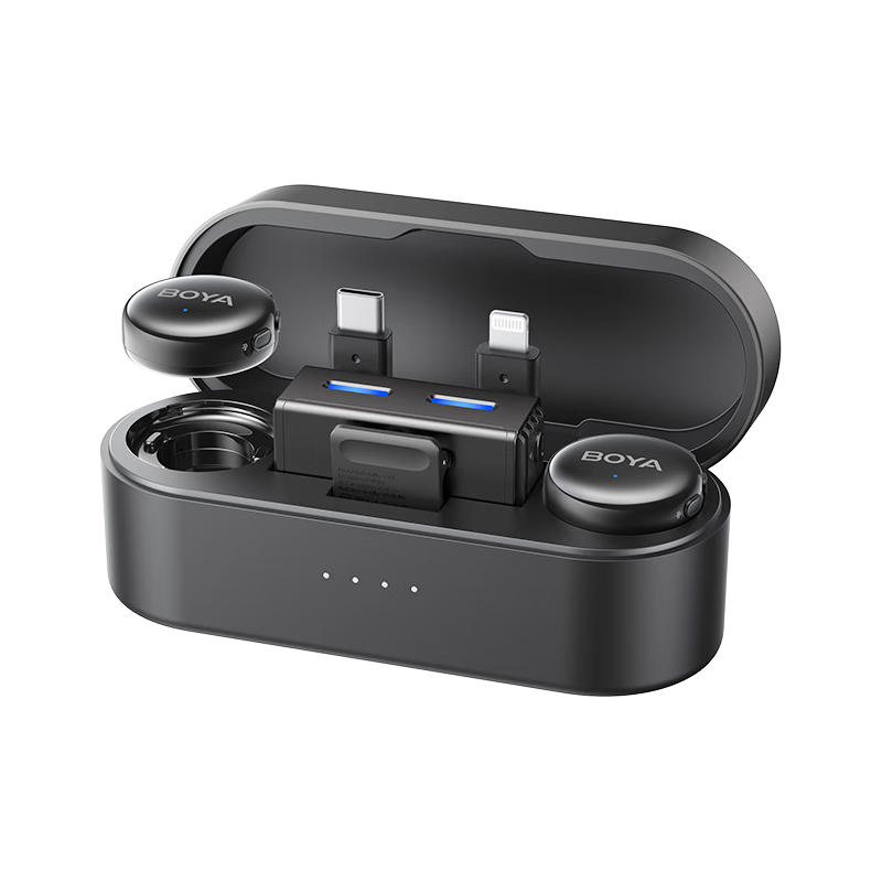 BOYA 博雅麦克风BOYALINK 3无线领夹麦克风一拖一 户外采访直播vlog短视频相机手机无线降噪收音麦话筒