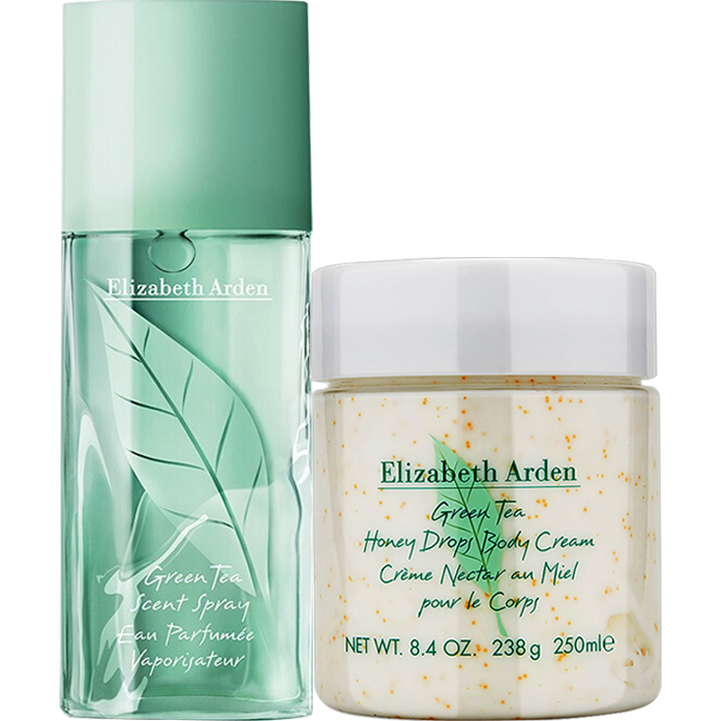 伊丽莎白雅顿【官方授权】雅顿身体乳绿茶白茶 绿茶身体乳250ml+香水50ml礼盒