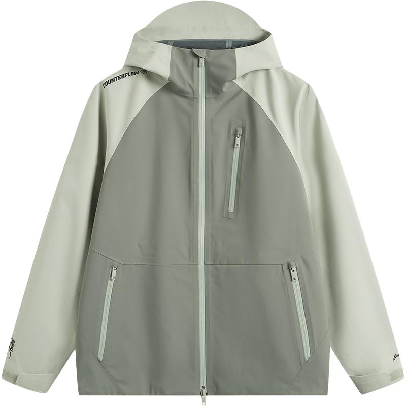 李宁（LI-NING）CF溯万龙甲PROTECTION丨冲锋衣男女同款反光户外外套AEMU049