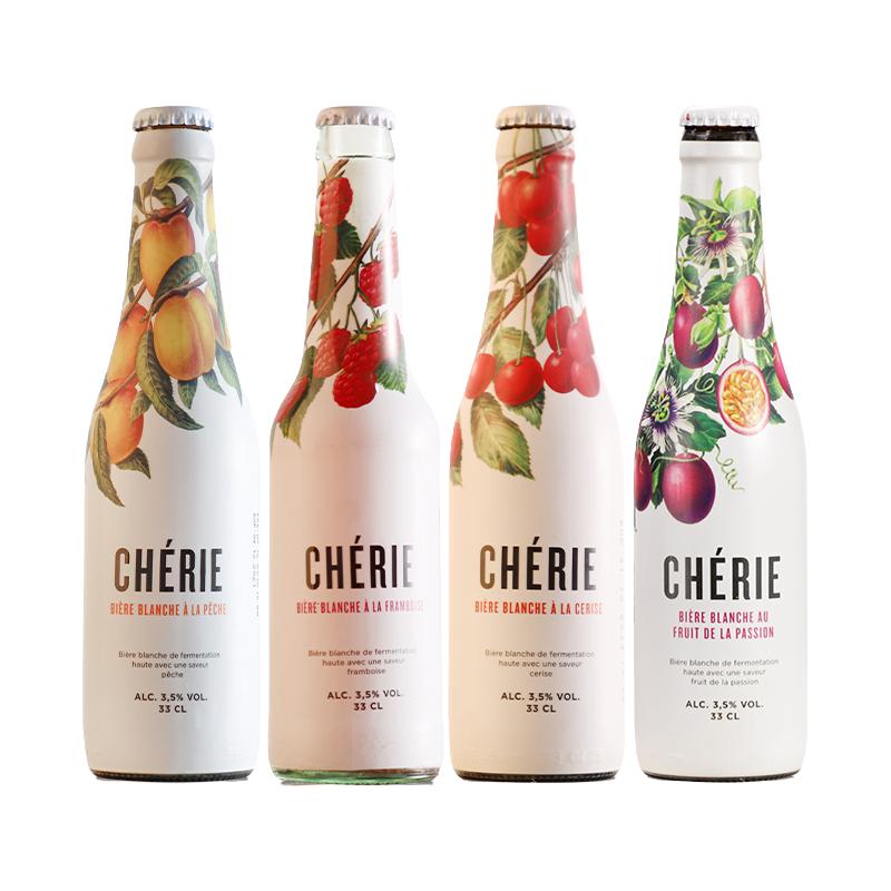 奢莉cherie 樱桃味/覆盆子味小麦啤酒比利时进口精酿水果味啤酒