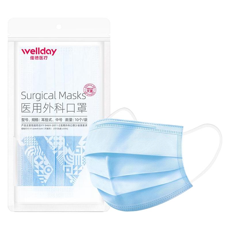 WELLDAY 维德 一次性医用外科口罩